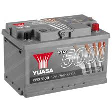 Аккумулятор YUASA 75Aч YBX5100 680 A низкий  278/175/175 