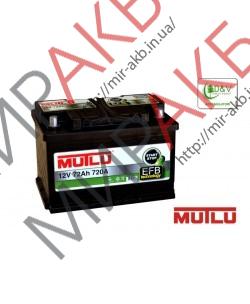  Аккумулятор  MUTLU 72Ач AGM START-STOP EFB  750А  278/175/190  