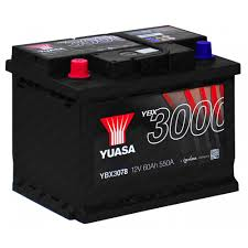  Аккумулятор  YUASA YBX3078   60Ah  550 A    242/175/190 