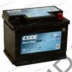  Аккумулятор  EXIDE 60Ач AGM START-STOP EFB  680А  242/190/190  