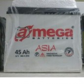  Аккумулятор amega asia 45Ач 460 А азия 237/127/222 
