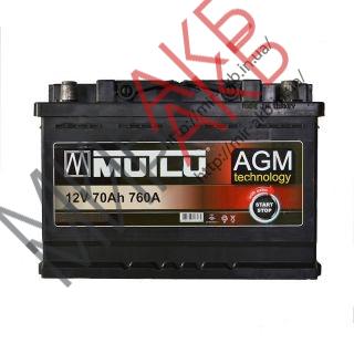  Аккумулятор  MUTLU 60Ач AGM  640А  242/175/190   