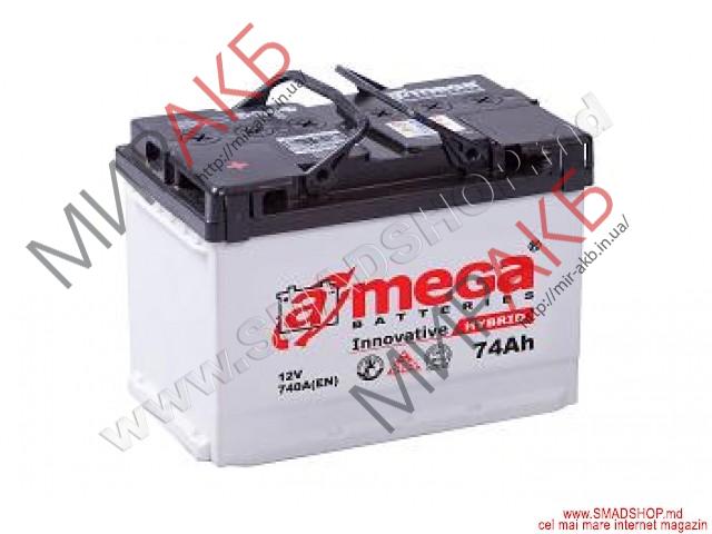 Аккумулятор  amega ultra м7 6СТ- 75Ah   790A  276/175/190 